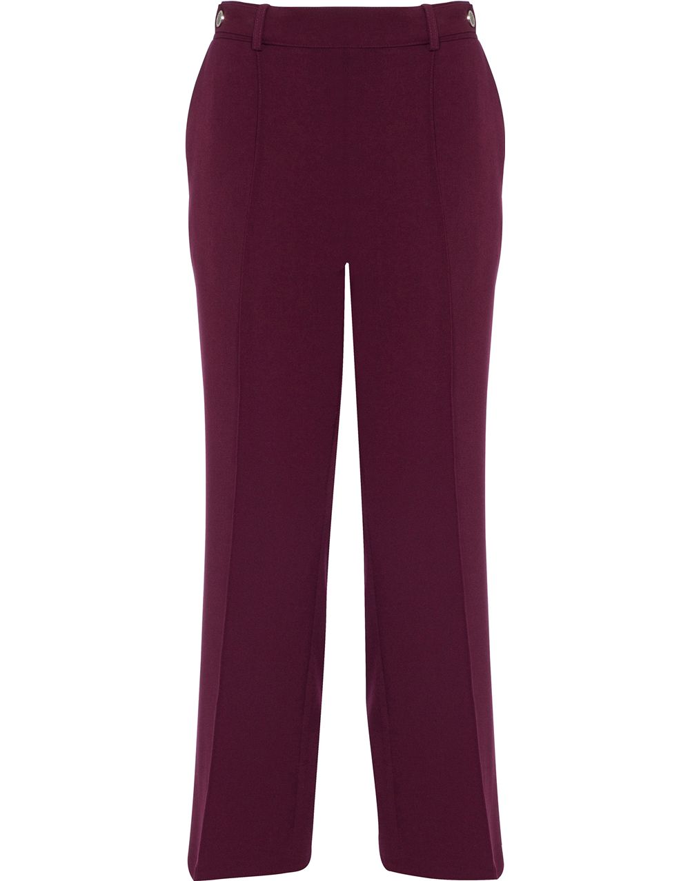 Anna Rose 27 Inch Straight Leg Trousers in Red | Klass