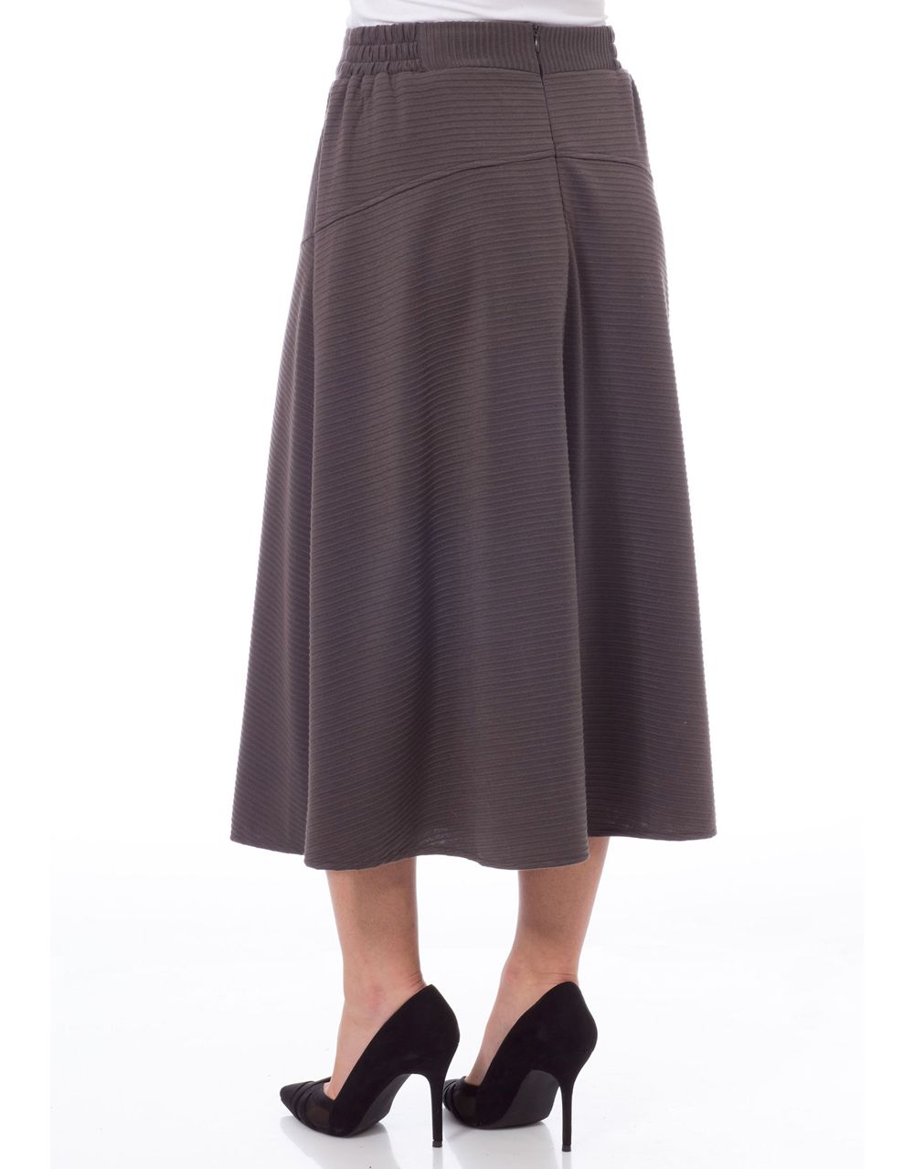 Anna Rose Textured Midi Skirt