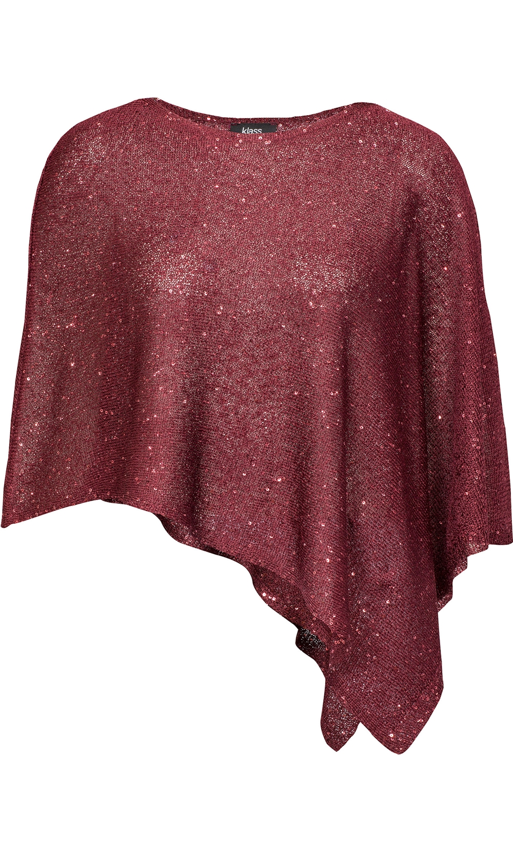 Sequin Knit Poncho