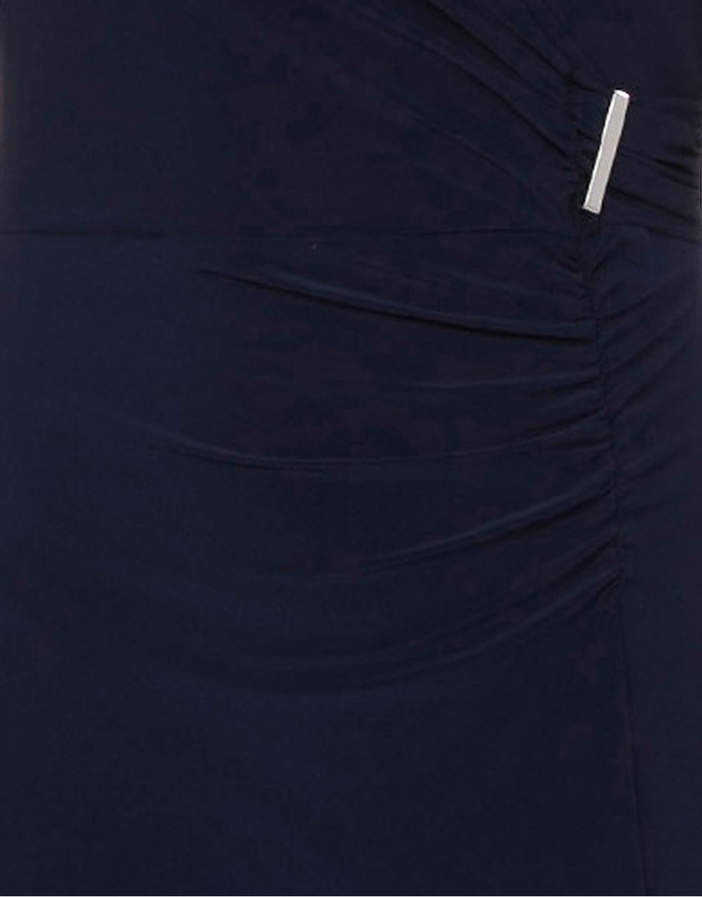 Asymmetric Wrap Sleeveless Maxi Dress