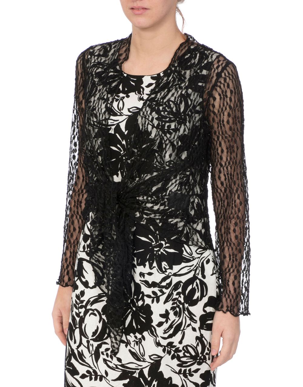 Anna Rose Sparkle Knit Tie Cover Up