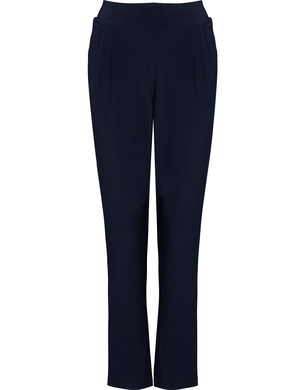 Pull On Tapered Leg Stretch Trousers