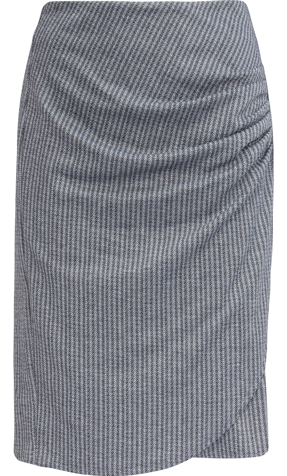 Striped Slim Fit Midi Skirt