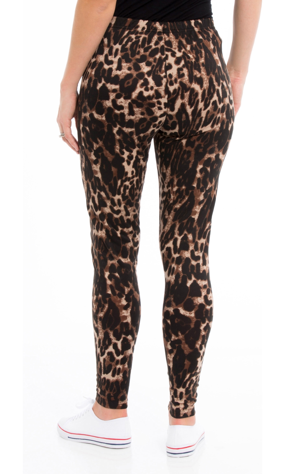 Playful Promises Leopard Knit Nude Tights In Stock At UK Tights