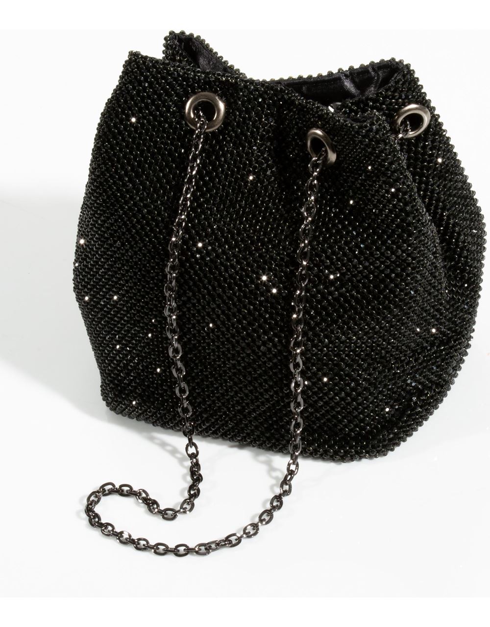 Black embellished clutch bag online