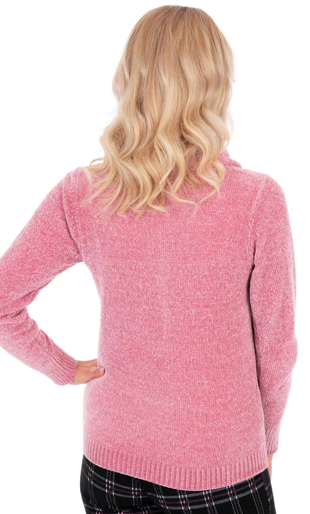 Cowl Neck Chenille Knit Top