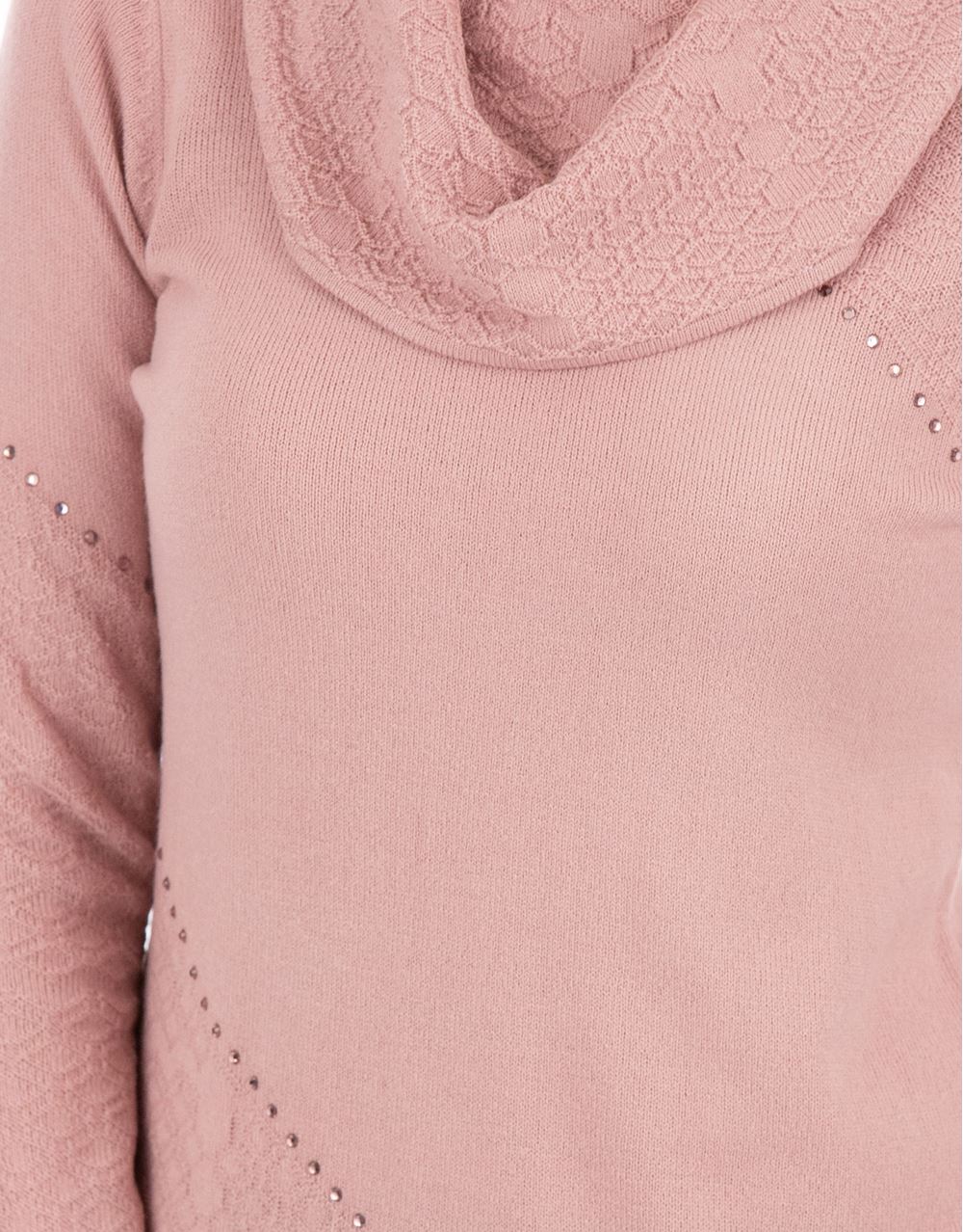 Anna Rose Cowl Neck Knit Top