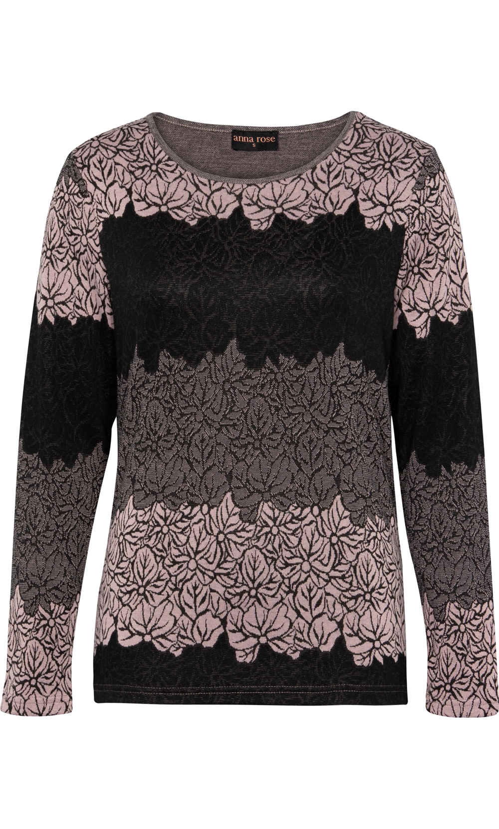 Anna Rose Knitted Jacquard Top