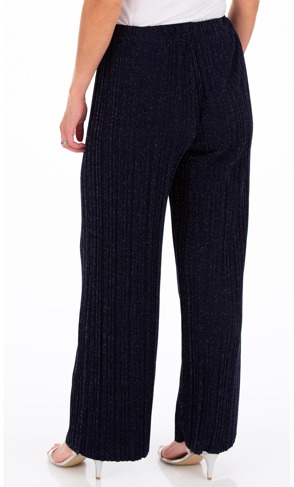 Pleated Pull On Sparkle Trousers