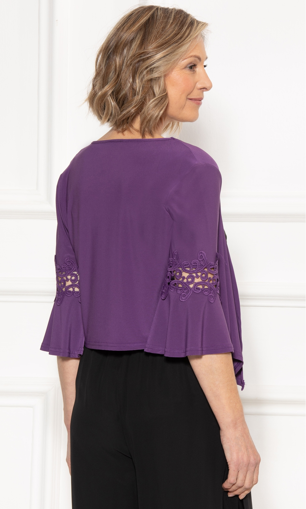 Anna Rose Lace Trim Cover Up
