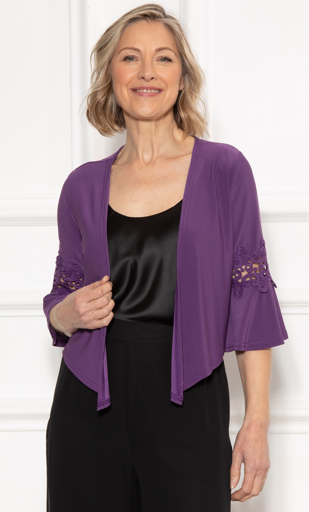 Anna Rose Lace Trim Cover Up