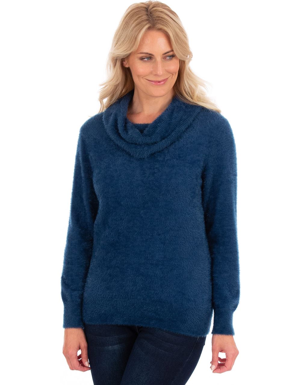 Cowl-neck Jumper - Sweater 