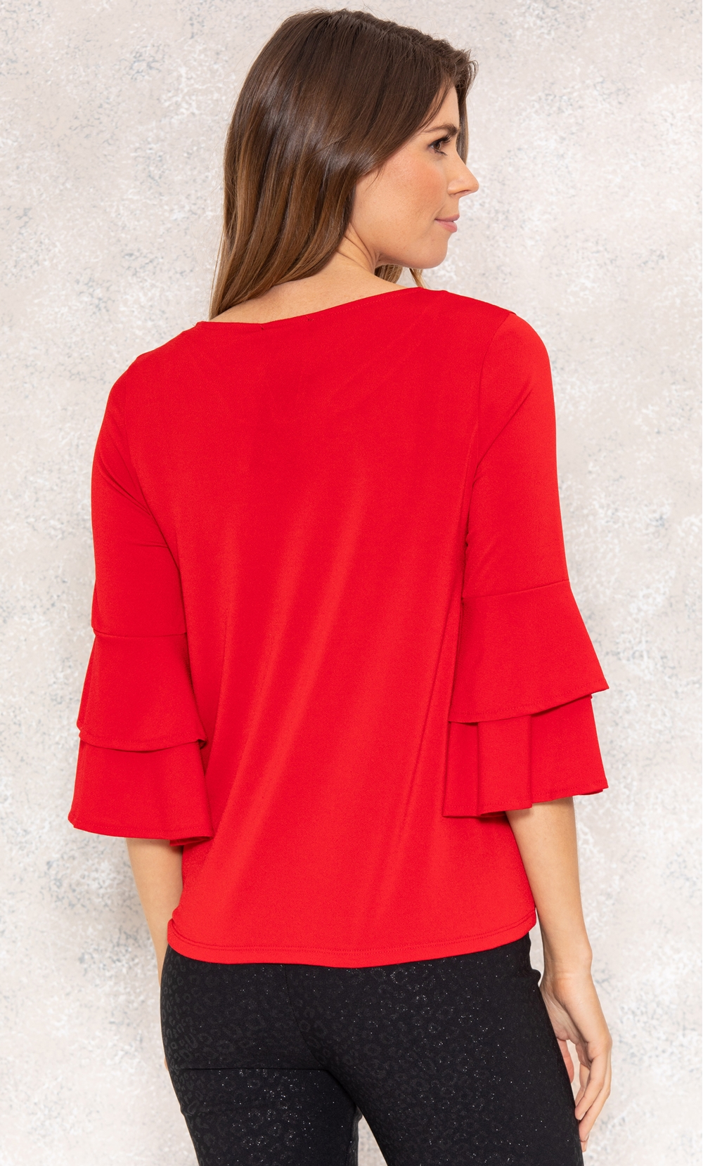 Bell Sleeve Stretch Top