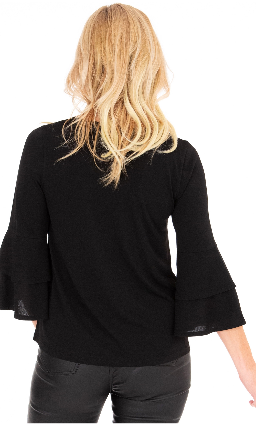 Bell Sleeve Stretch Top