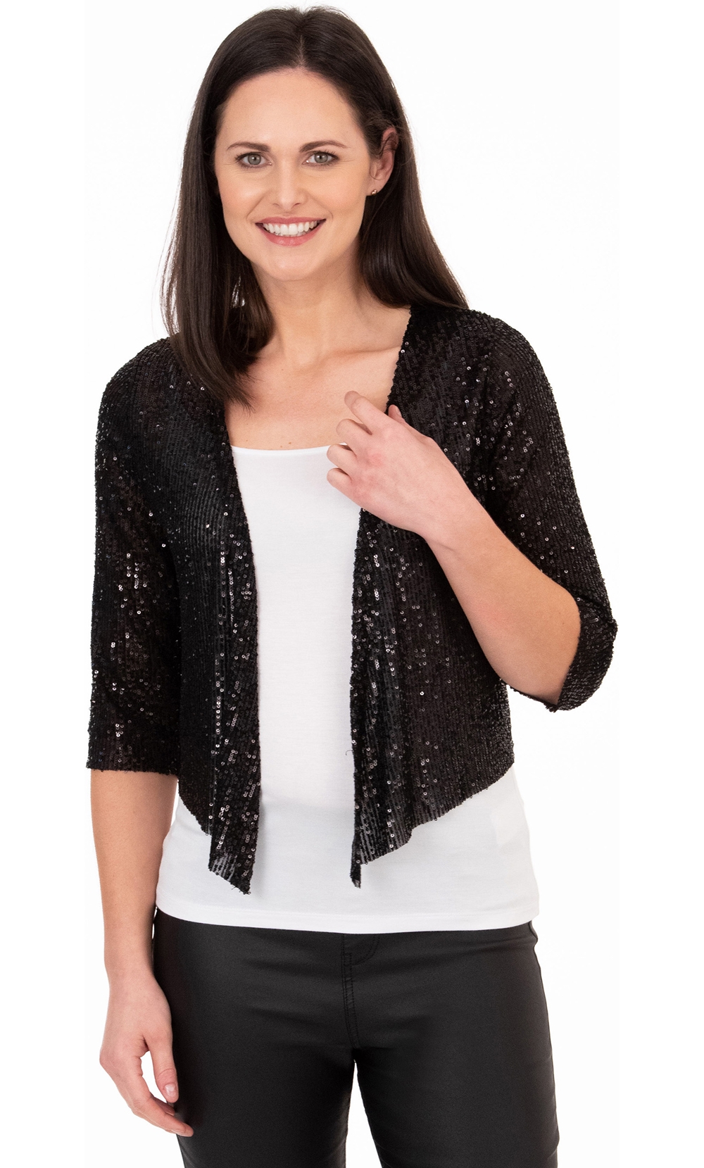 Sequin Shrug Cover Up