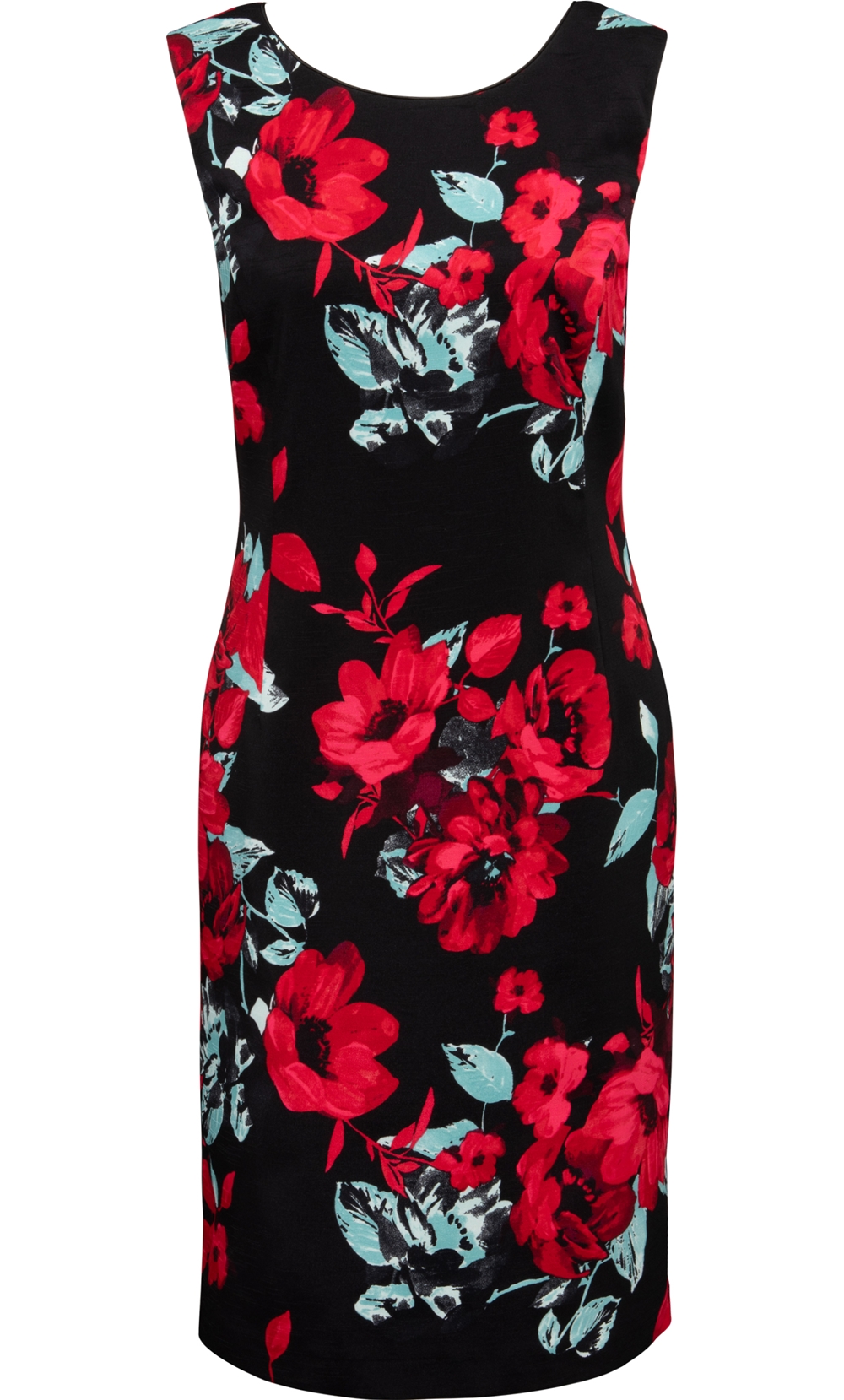 Anna Rose Floral Fitted Sleeveless Dress