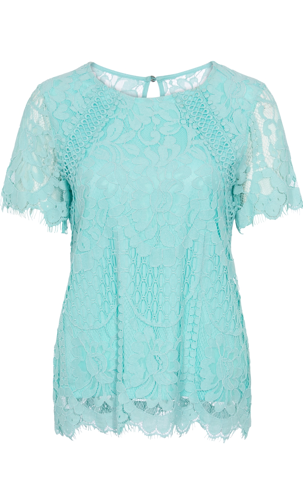 Anna Rose Crochet And Lace Top