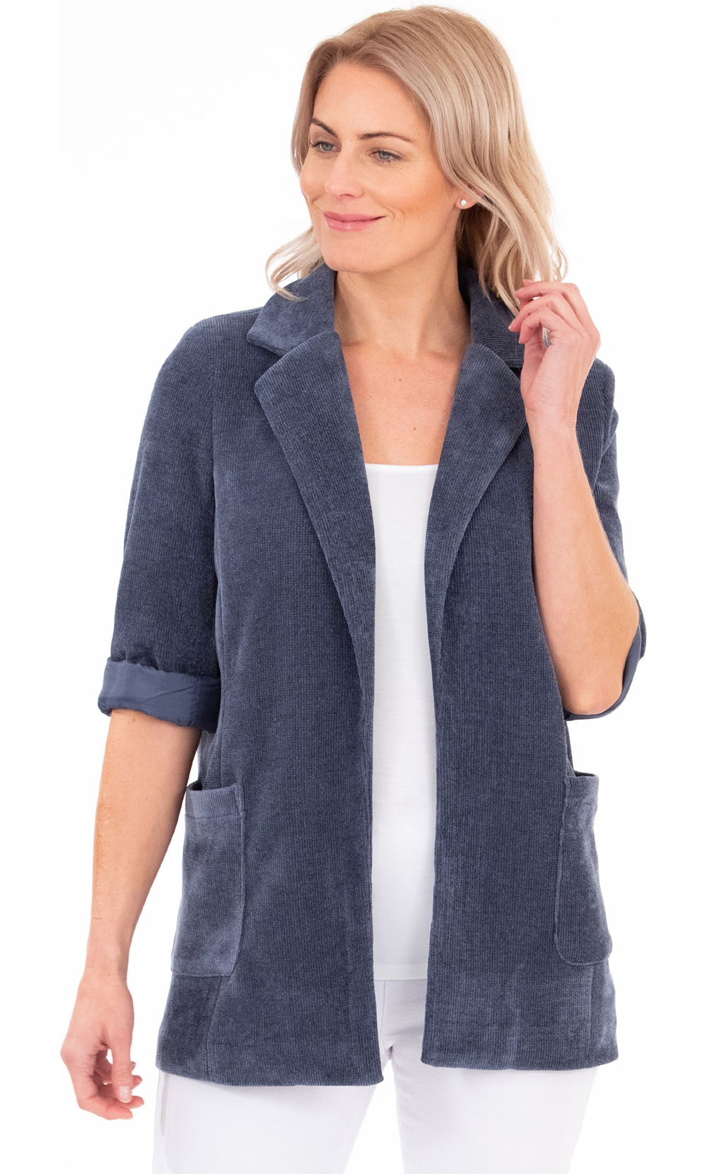 Stretch Cord Open Jacket