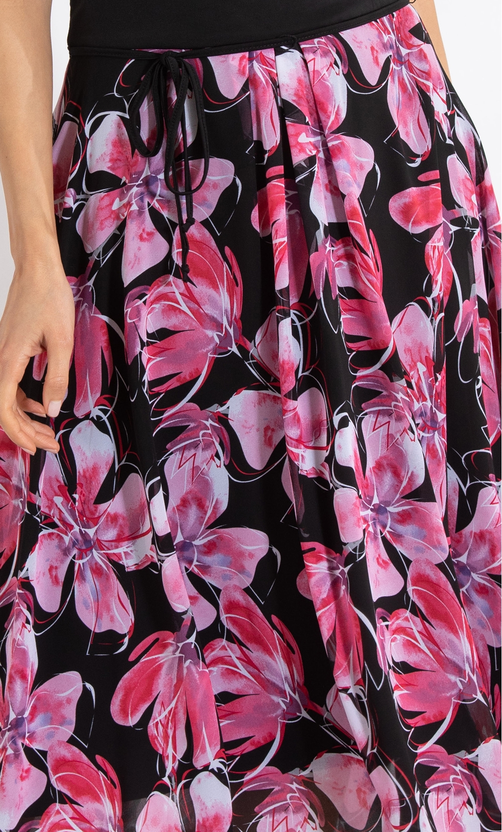 Floral Border Print Dress