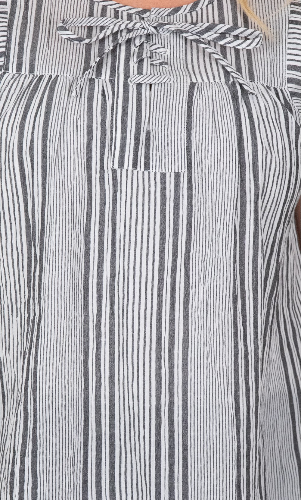 Crinkle Cotton Striped Top