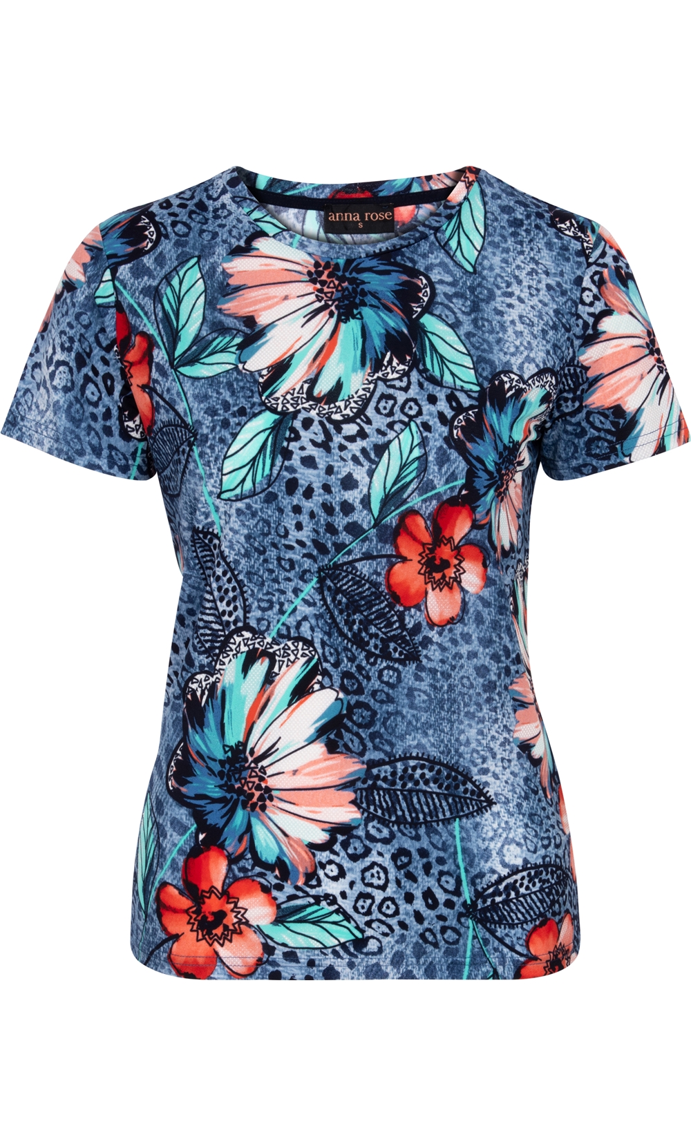 Anna Rose Abstract Print Top