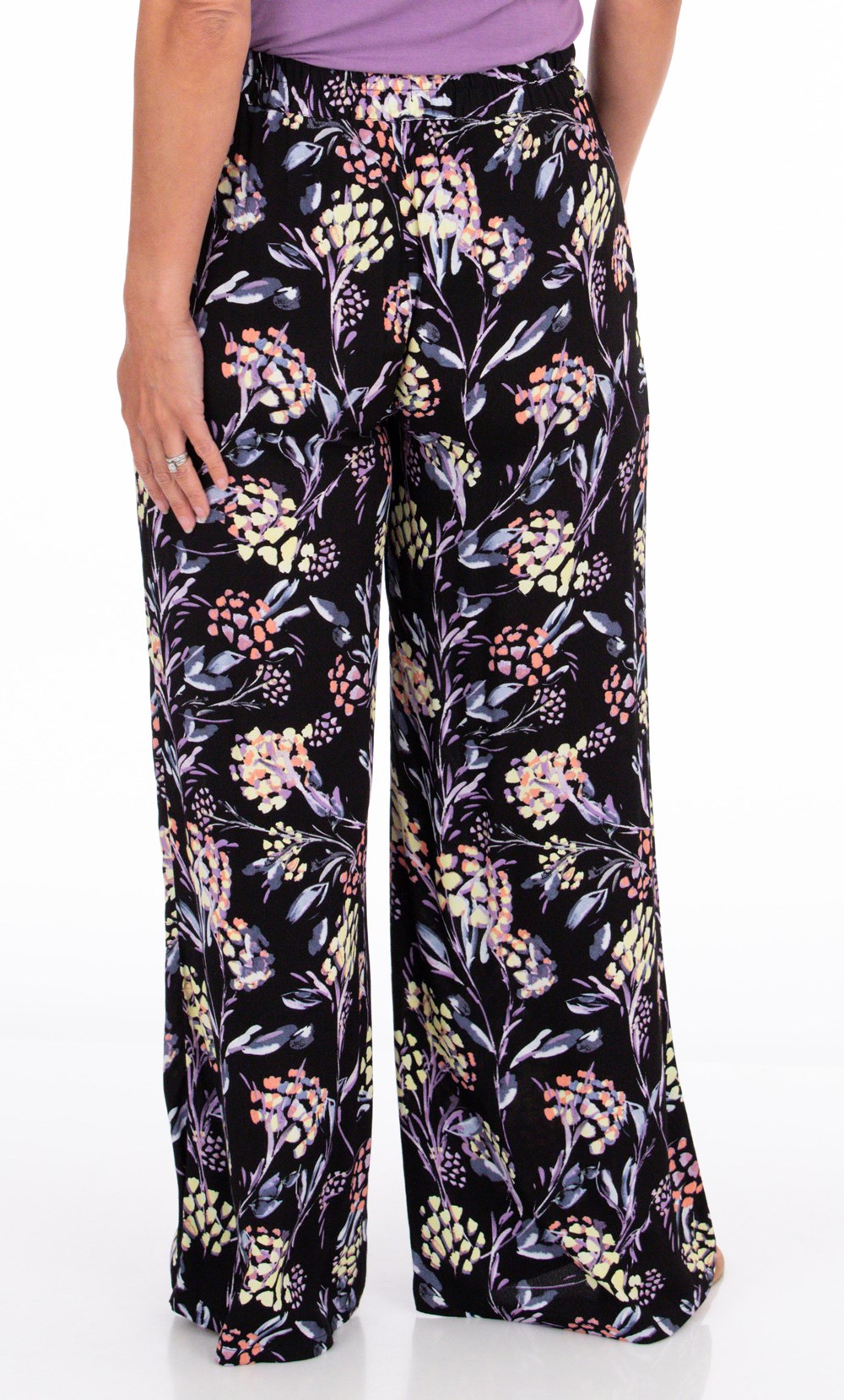 Floral Printed Pull On Trousers