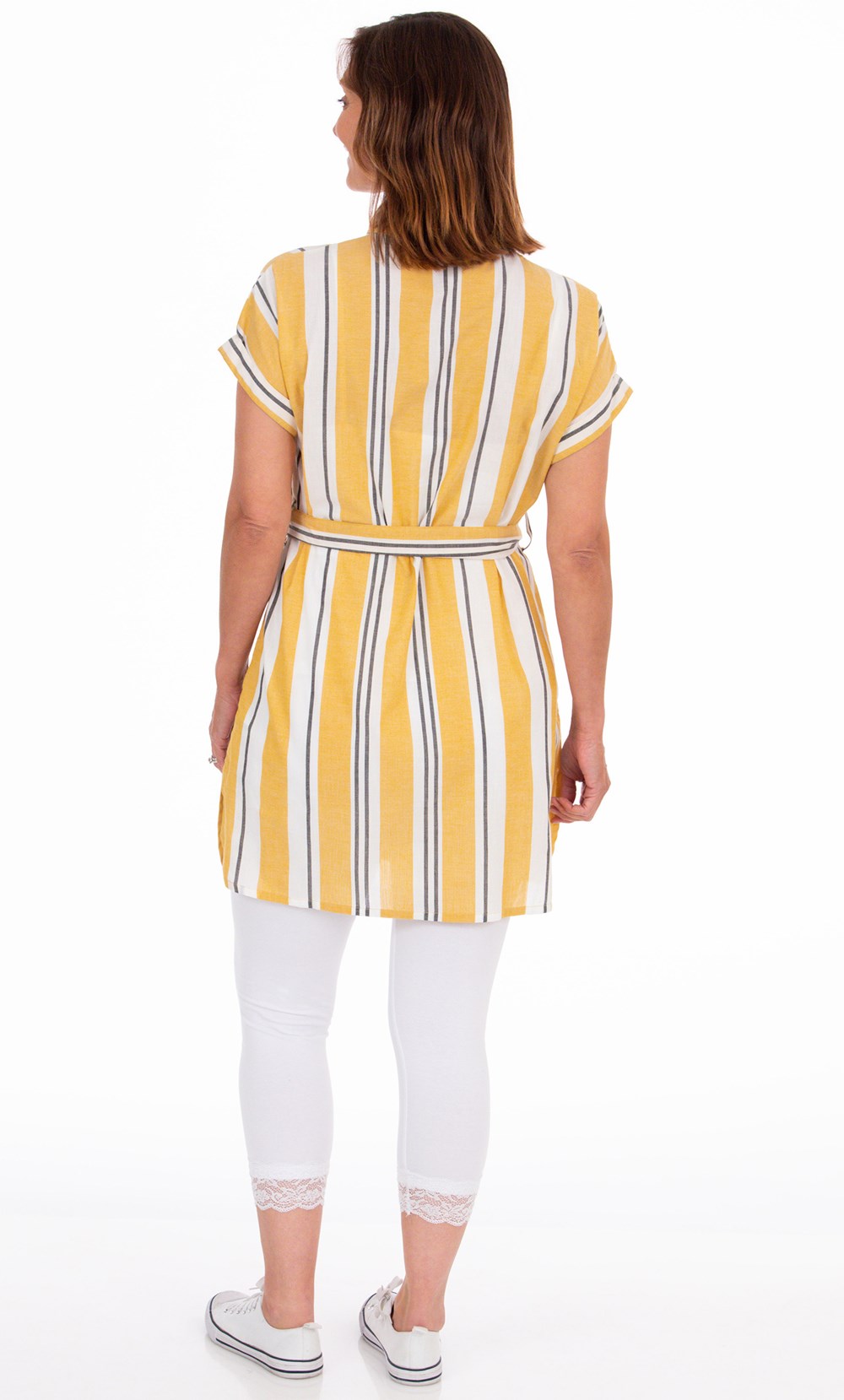 Striped Cotton Shirt Dress
