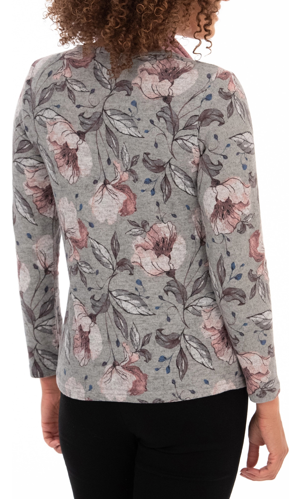 Anna Rose Printed Top With Scarf