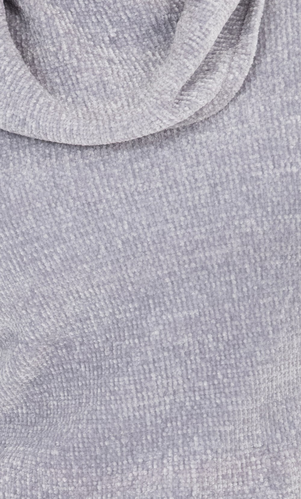 Cowl Neck Chenille Top in Grey | Klass