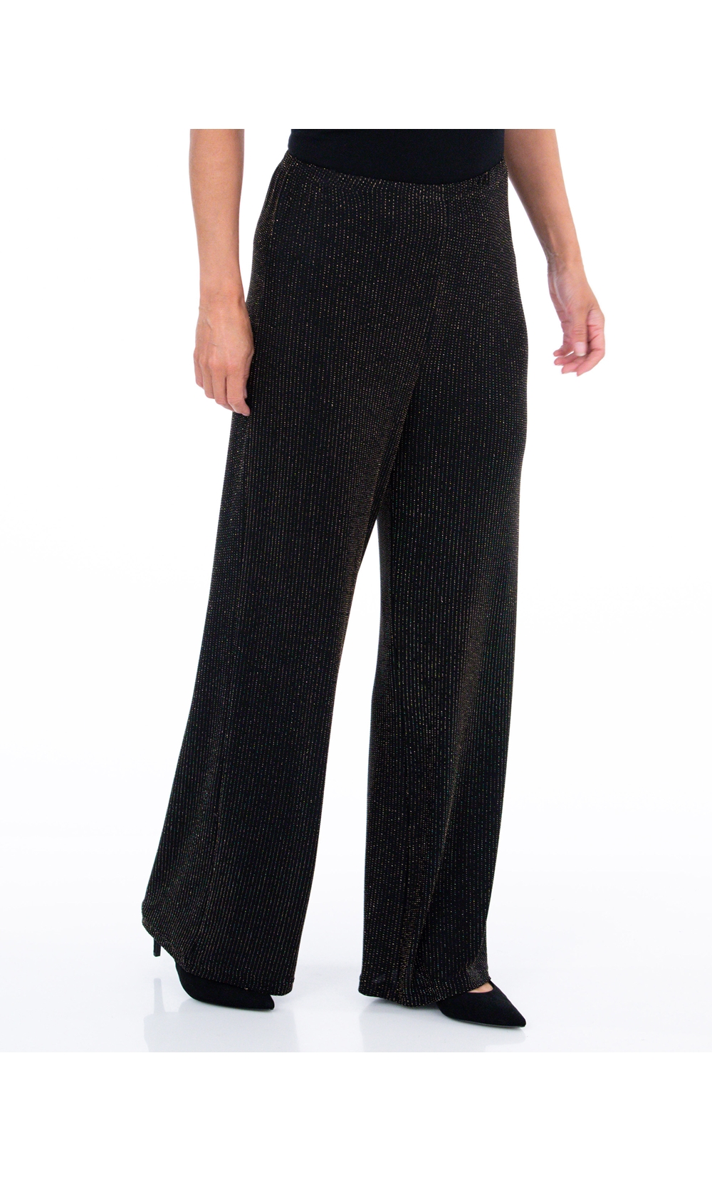 Sparkle Ribbed Wide Leg Trousers