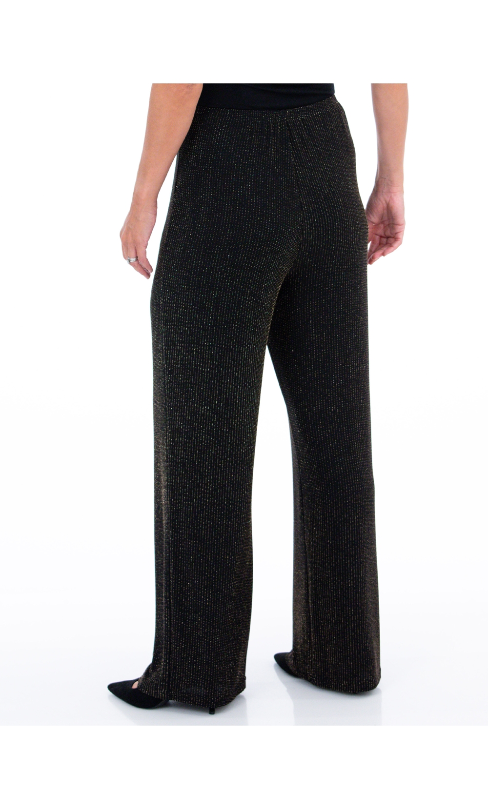 Sparkle Ribbed Wide Leg Trousers