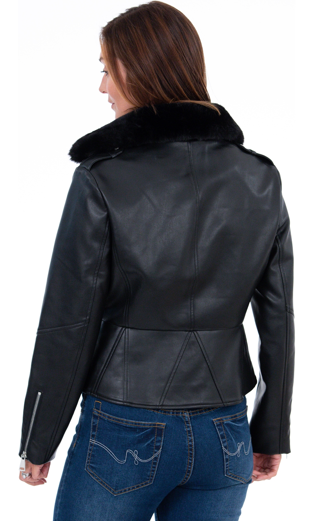 Faux Leather Biker Jacket