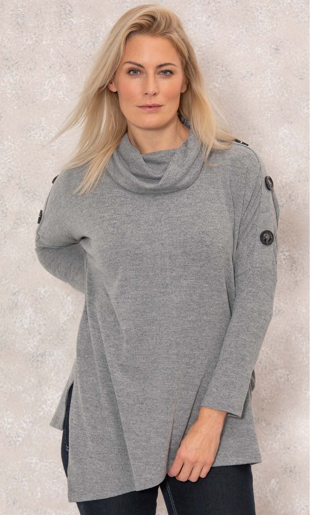 Cowl Neck Batwing Top