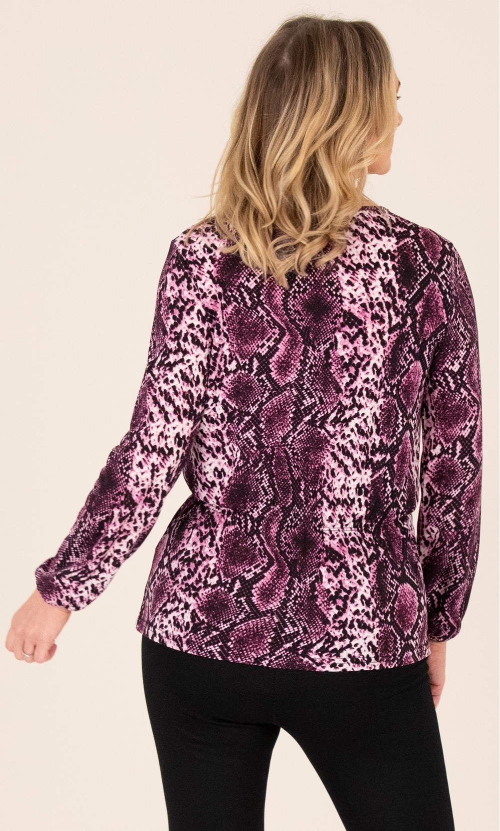 Snake Print Elasticated Top