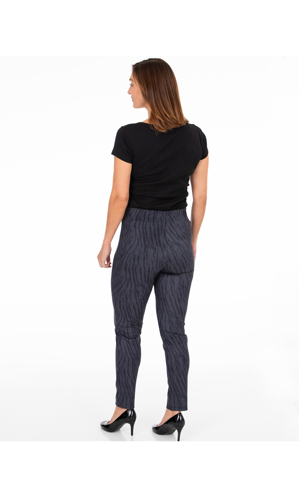 Animal Print Suedette Trousers