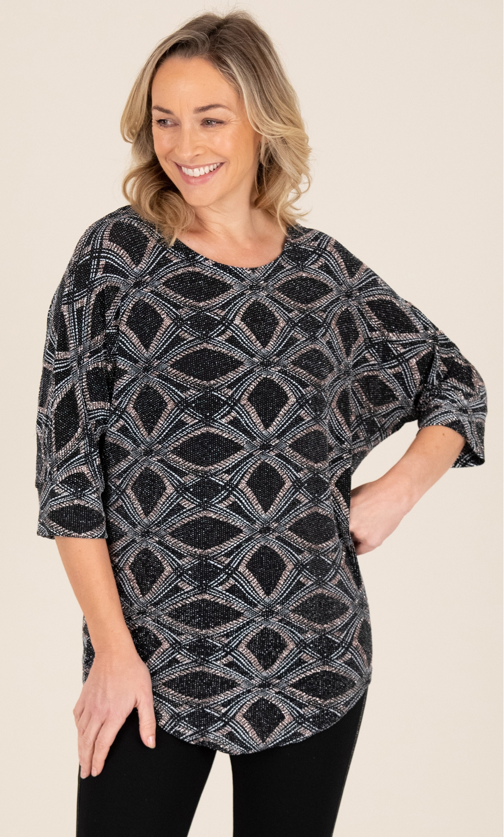 Loose Fit Printed Top