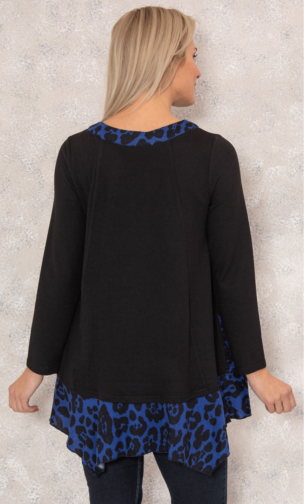 Dipped Hem Printed Tunic