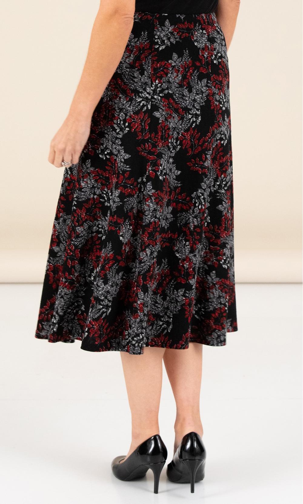 Anna Rose Floral Jaquard Skirt