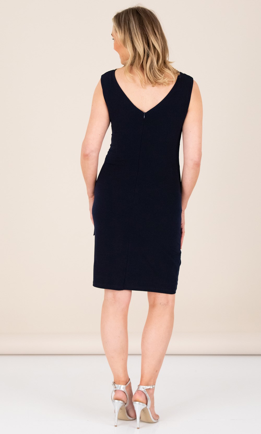 Asymmetric Sleeveless Evening Dress