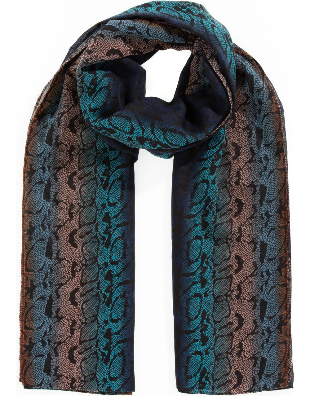Lightweight Abstract Print Scarf