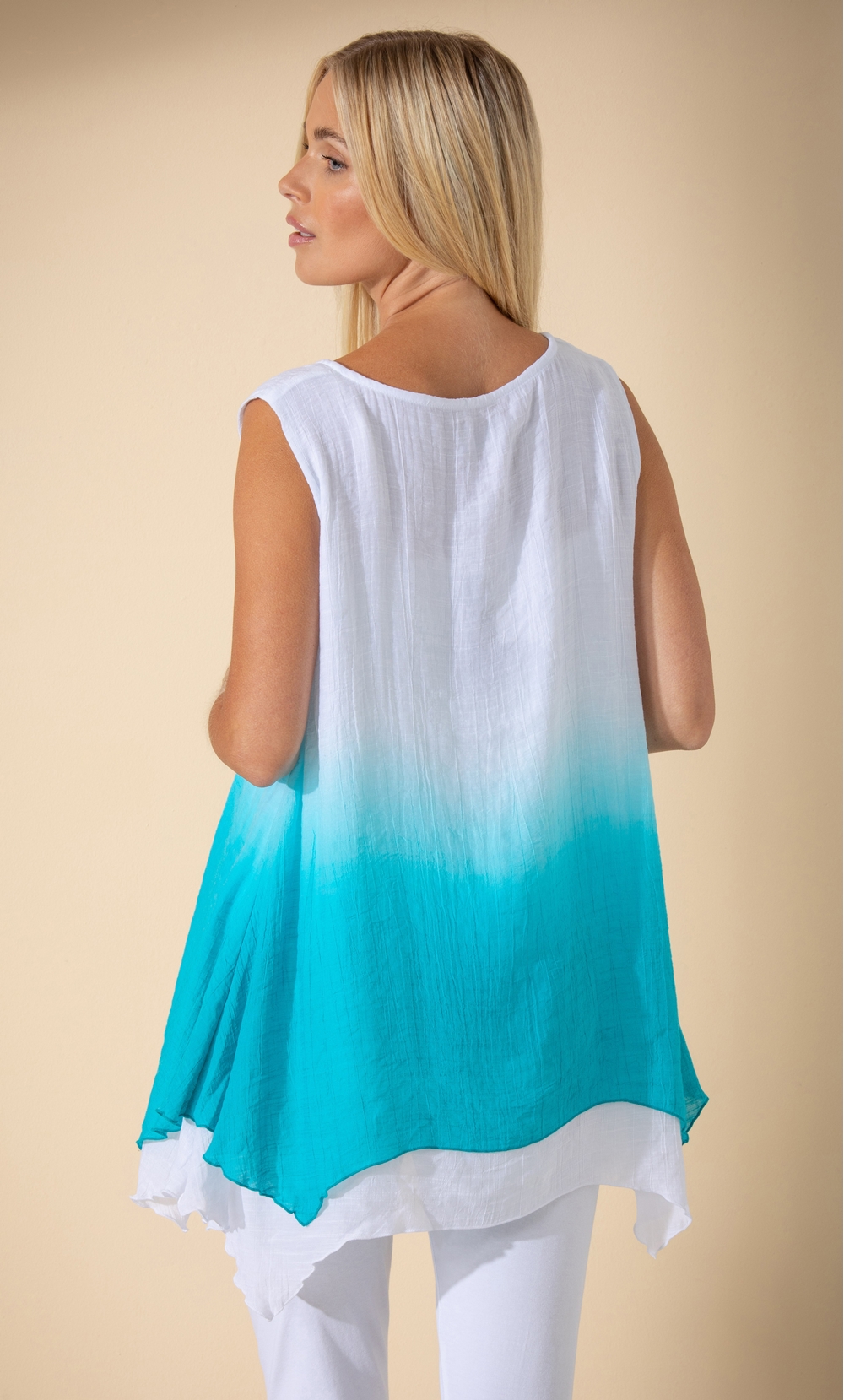 Ombre Layered Sleeveless Top