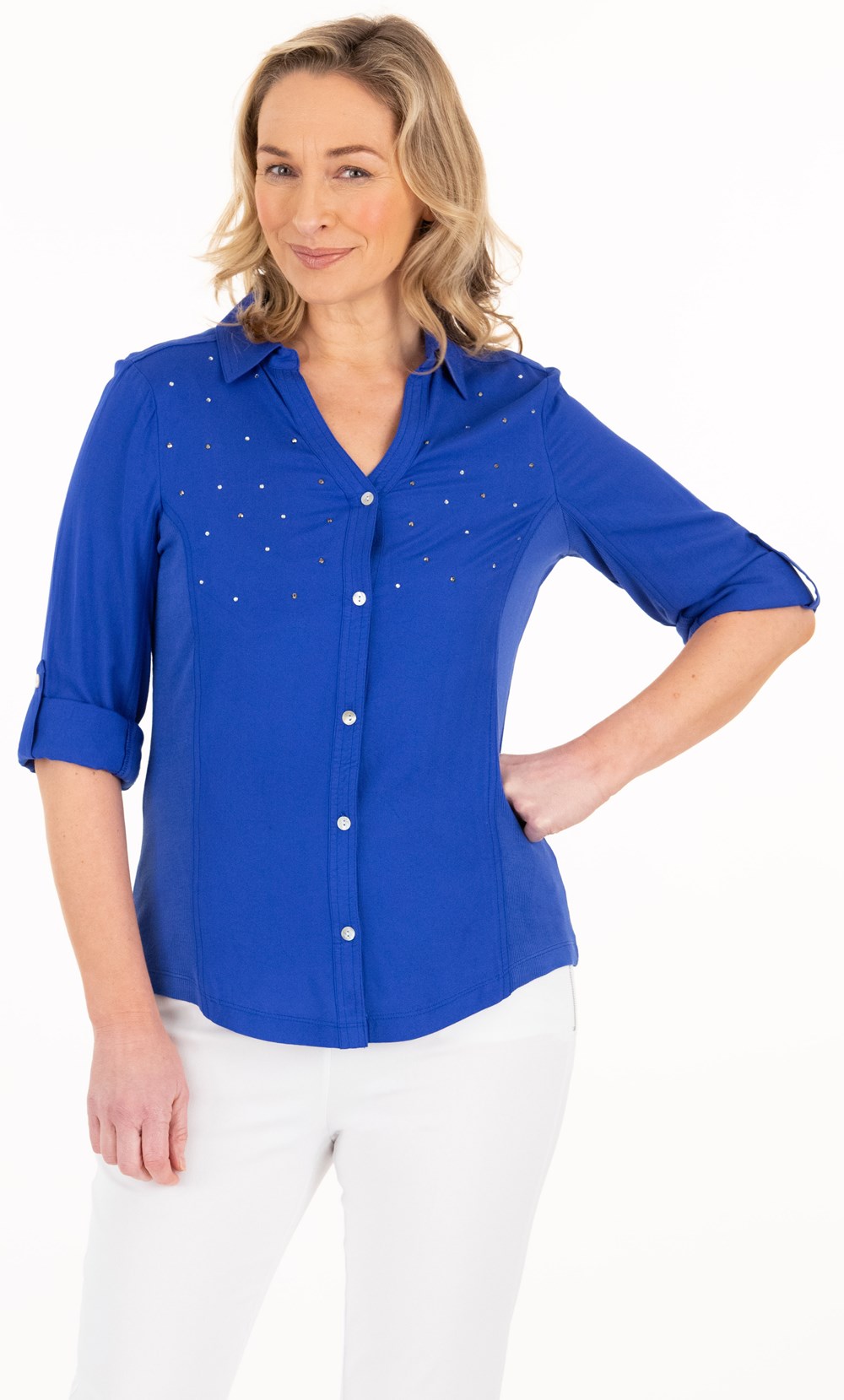 Embellished Fitted Shirt