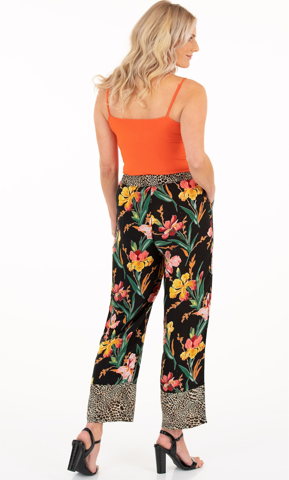 Floral And Animal Print Trousers