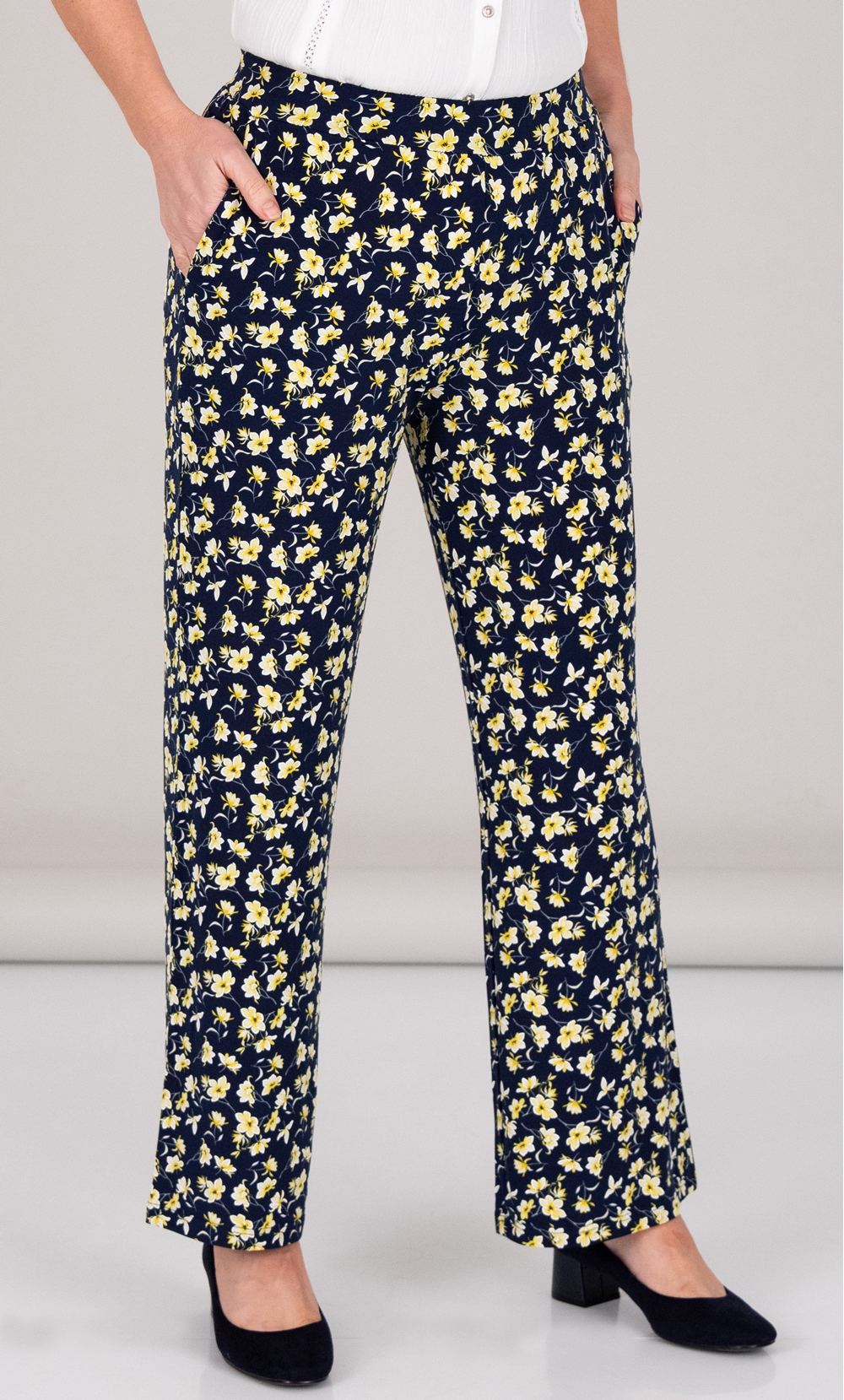 Anna Rose Floral Jersey Trousers