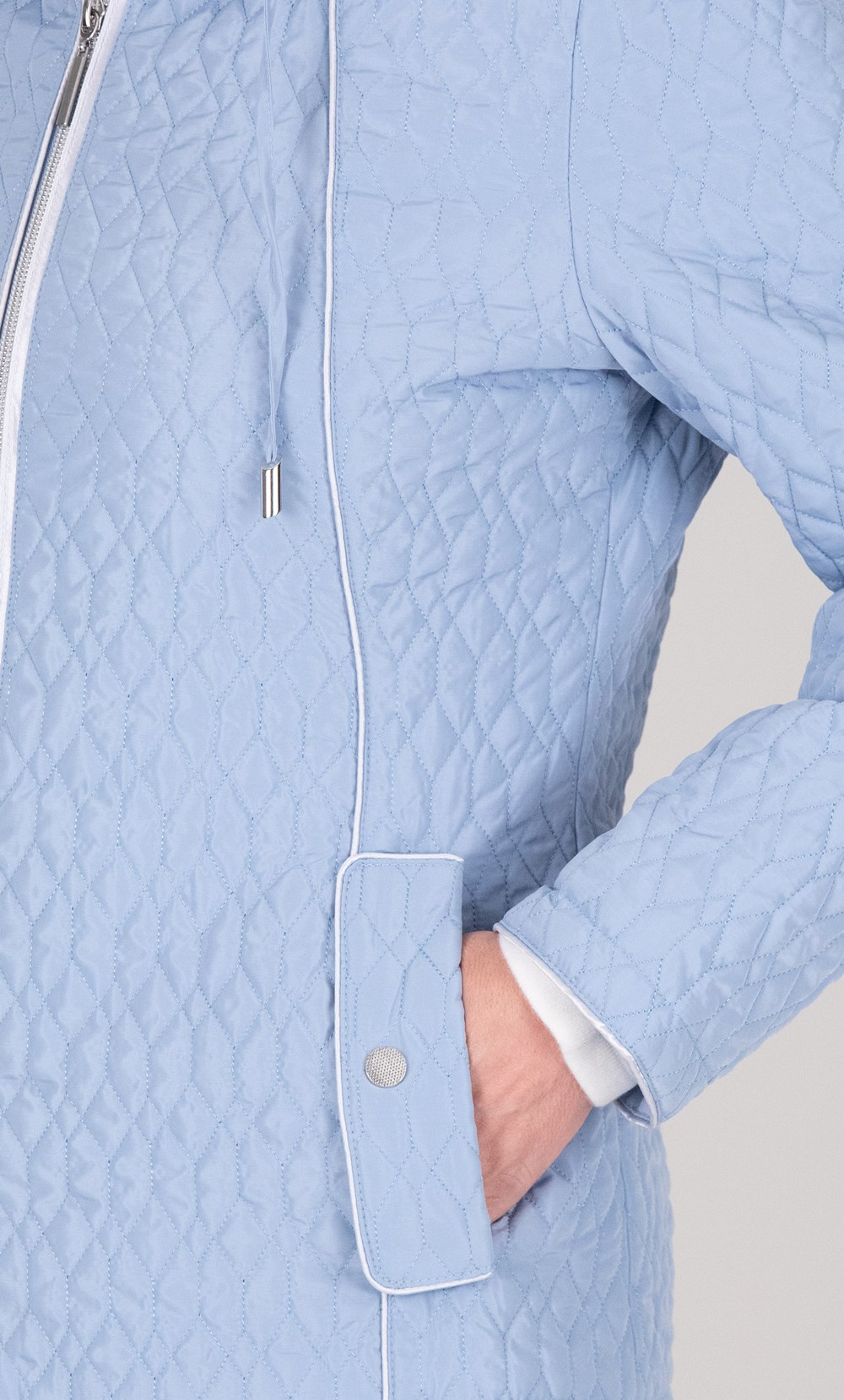 Anna Rose Zip Up Quilted Jacket