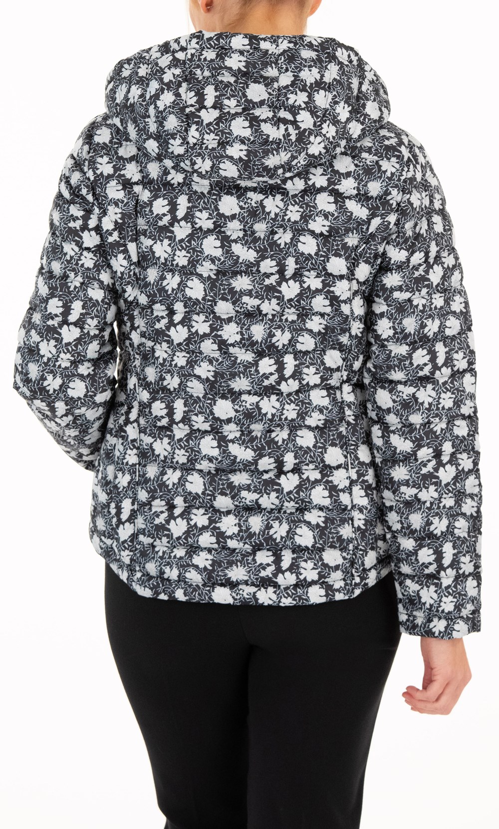 Anna Rose Floral Print Hooded Pack Away Coat