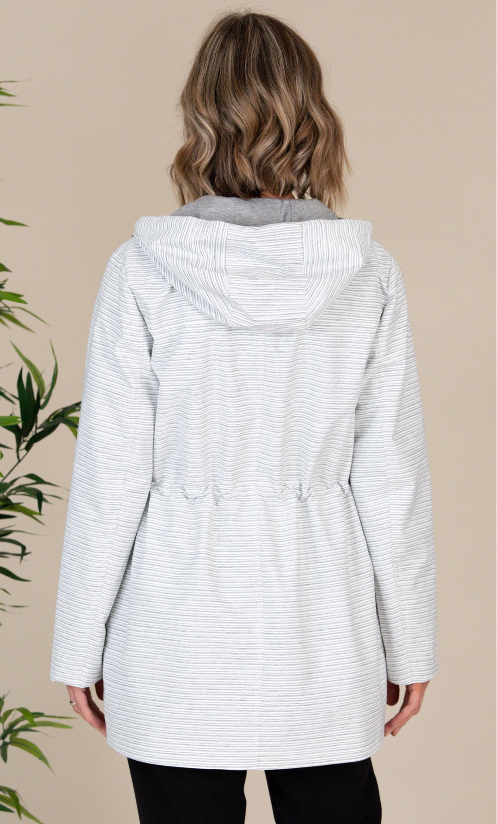 Anna Rose Striped Hooded Coat