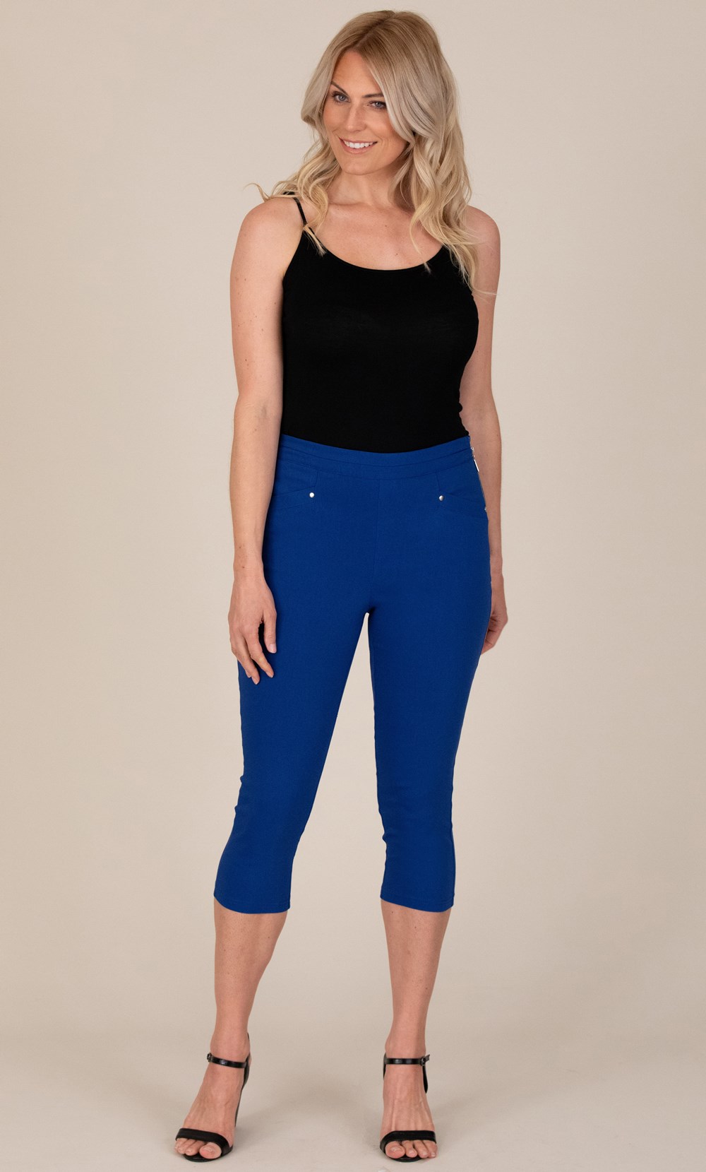 Cropped Stretch Trousers