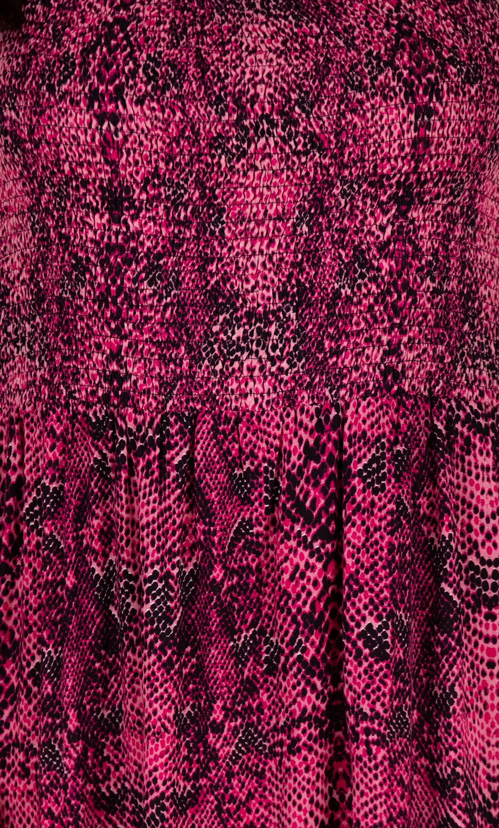 Animal Print Smocked Maxi Dress