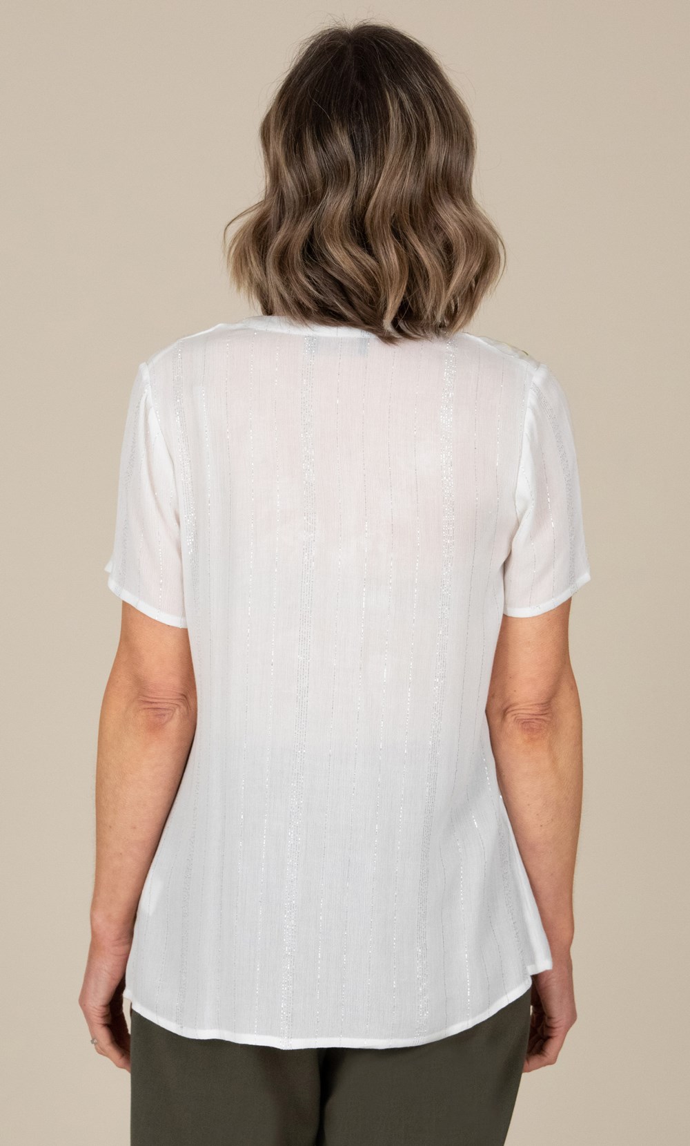 Anna Rose Embroidered Short Sleeve Top